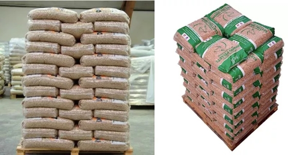 Gói nhựa 15Kg Viên gỗ để ép nhiên liệu rắn tự nhiên