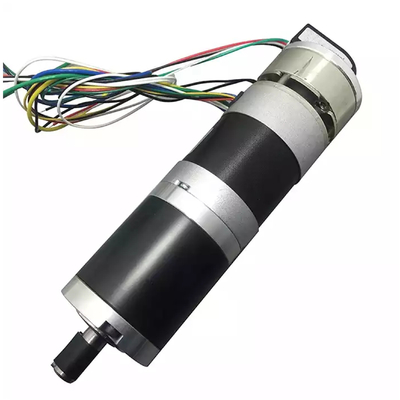12v 24v 36v 48v Động cơ bánh răng hành tinh DC không chổi than Bánh răng côn Độ ồn thấp 57MM