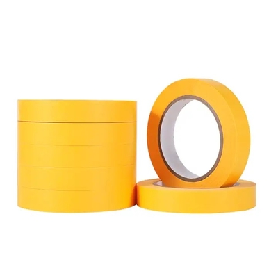 Lớp mặt nạ công nghiệp Giấy kraft Băng dính keo phun sơn vàng Bảo vệ vẻ đẹp