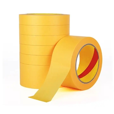Lớp mặt nạ công nghiệp Giấy kraft Băng dính keo phun sơn vàng Bảo vệ vẻ đẹp