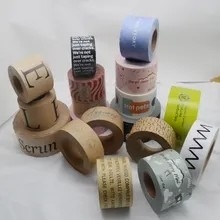 In logo tùy chỉnh Băng giấy bao bì giấy Bảo vệ môi trường mới