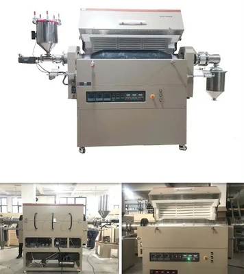 Lò ống quay nhiệt độ cao 1200 ℃ được chứng nhận CE có thể nghiêng ở mọi góc độ