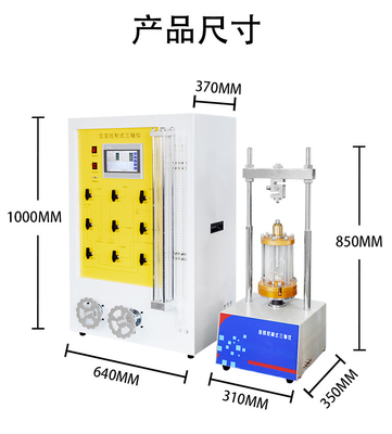 Thiết bị ba trục được kiểm soát căng thẳng để kiểm tra độ bền của mẫu đất