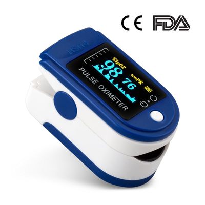 1.5V * 2 FCC Rohs Máy đo nồng độ oxy đầu ngón tay Ống kỹ thuật số Màn hình bão hòa oxy tại nhà