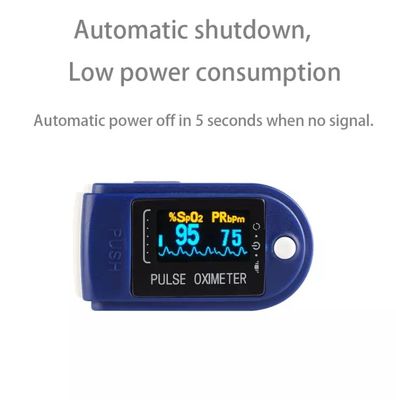 Đầu dò nhiệt độ 180BPM Máy đo nồng độ đầu ngón tay Máy đo nồng độ oxy trong máu Ngón tay Màn hình bão hòa oxy trong máu Spo2