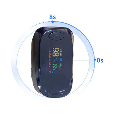 1.5V * 2 49.5g Máy đo oxy đầu ngón tay Máy đo nhịp tim ABS Kẹp ngón tay