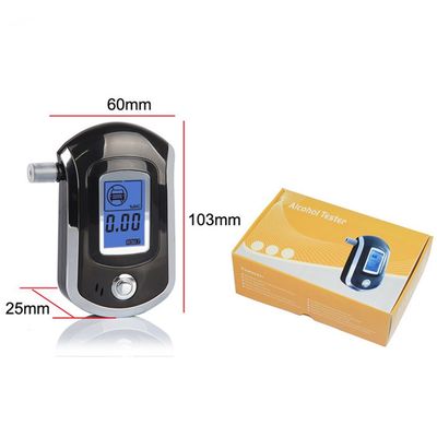 MCU Control Digital Breathalyer Acohol Tester with Mouthpiece