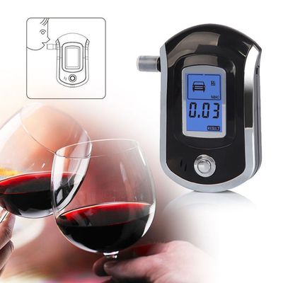 MCU Control Digital Breathalyer Acohol Tester with Mouthpiece