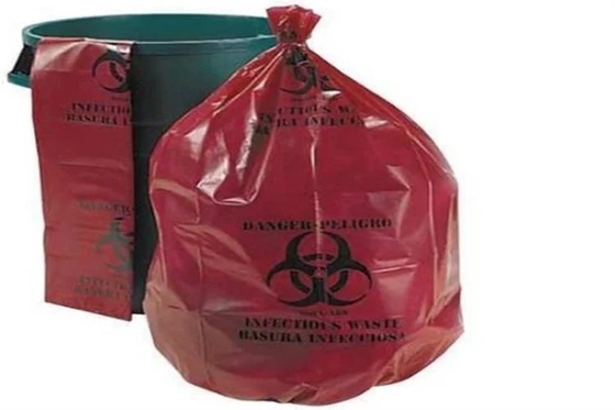 Túi hấp tiệt trùng PE Biohazard cho chất thải bệnh viện